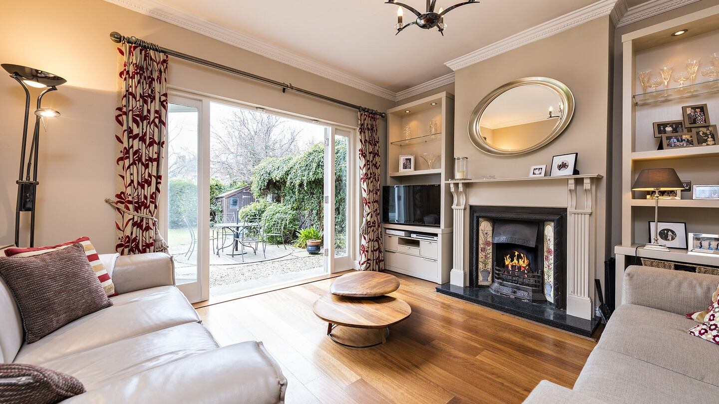 The second sitting room has doors leading out to the back garden.