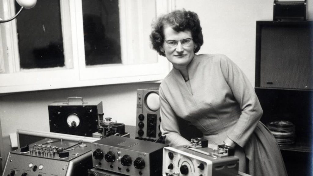 British composer Daphne Oram: invented Oramics, a method of painting shapes on to 35mm film which were then converted into sound. Photograph: Daphne Oram Trust