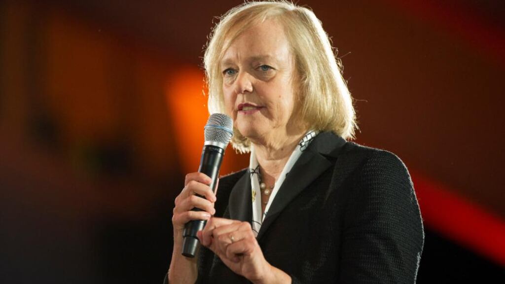 Meg Whitman: received $19.6m in 2014 compared with $17.6m a year earlier. Photograph: David Paul Morris/Bloomberg