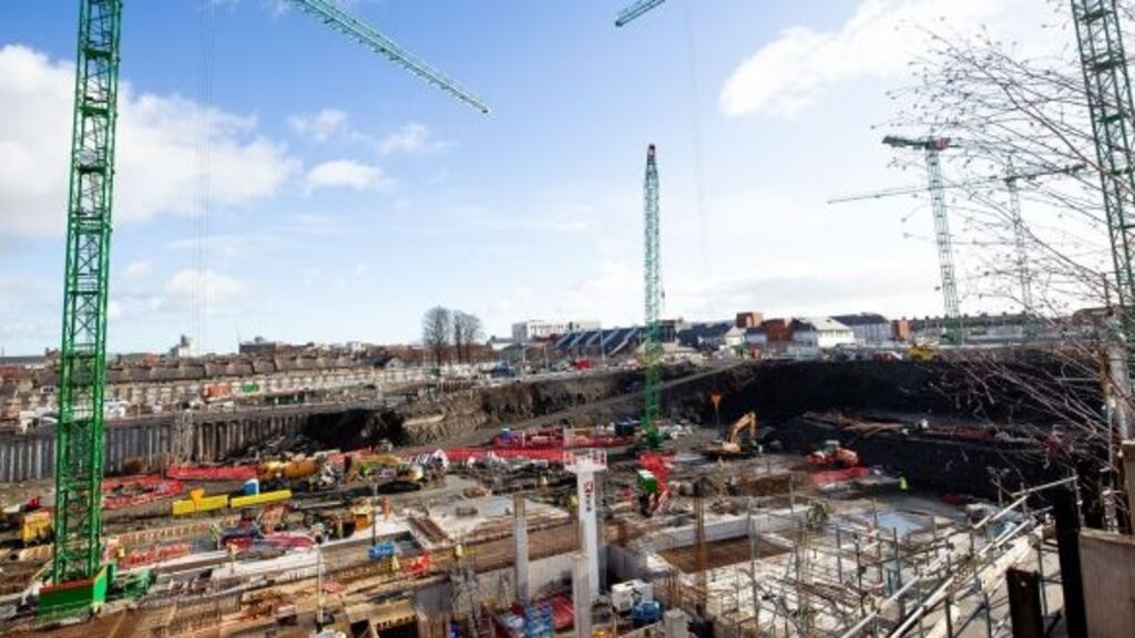 The Taoiseach had said builders should ‘get back on site and start building the children’s hospital because the children of this country need it’. Photograph: Tom Honan
