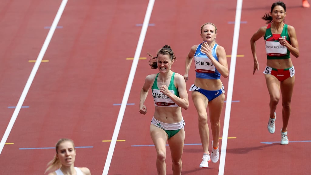 Ireland’s Ciara Mageean during the 1,500m heats at the Tokyo Olympics. Photo: Bryan Keane/Inpho