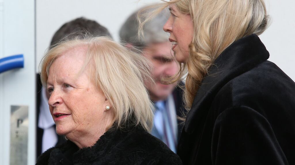 Ann O’Connor, wife of the late Christy O’Connor, and their daughter Ann, at the Church of Saint John the Apostle, Knocknacarra, Galway. Photograph: Joe O’Shaughnessy.