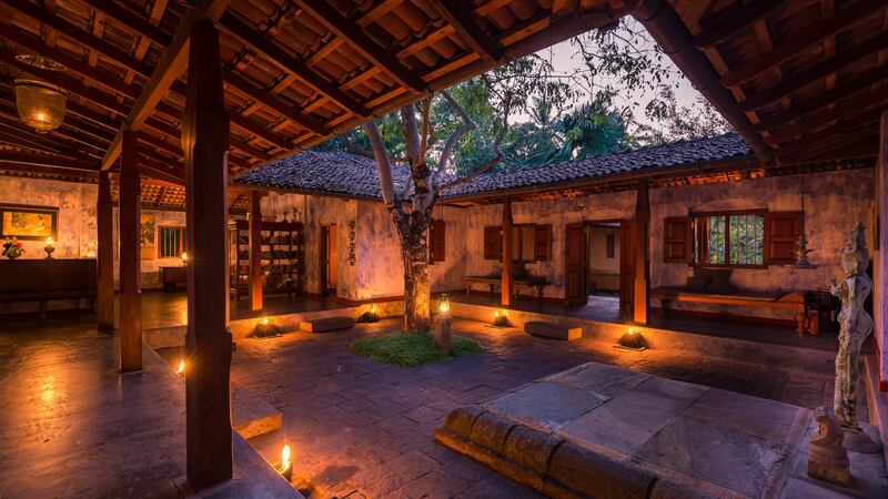 The courtyard in the main house.