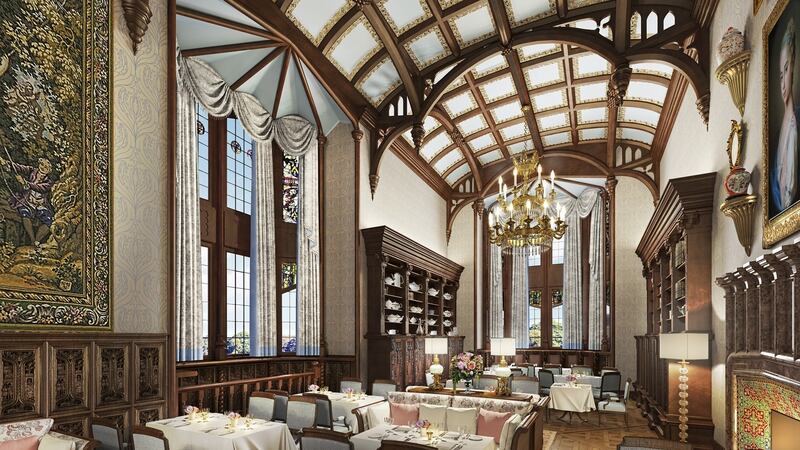 New dining facilities at the five-star Adare Manor resort in Co Limerick, which is due to open in November following a multi-million euro refurbishment.  New dining facilities at the five-star Adare Manor resort in Co Limerick, which is due to open in November following a multimillion euro refurbishment.