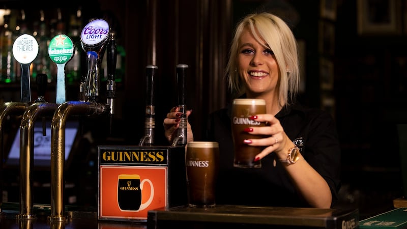 Bartender Becky Roche at Slattery’s Bar on Capel Street: ‘I’d never even heard of an early house before this.’ Photograph: Tom Honan