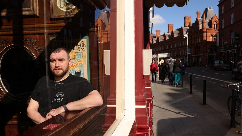 Stephen James Smith in The Long Hall pub: ‘If I’m lucky, the UK dates will break even, whereas the Irish shows will be okay if I get decent ticket sales. I will be the last person, however, to get any money.’  Photograph: Laura Hutton