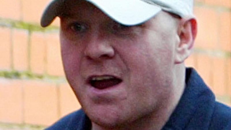 Johnny Adair arrives at his then home near Bolton in northern England, January 10th, 2005. The loyalist leader was released from jail in Northern Ireland just beforehand. File photograph: Ian Hodgson/Reuters