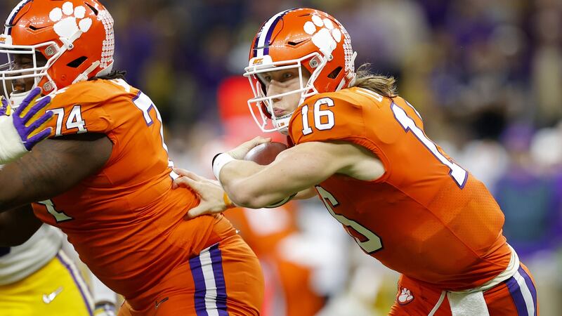 Could Clemson Tigers quarterback Trevor Lawrence be the long-term replacement for Tom Brady? Photograph: Kevin C Cox/Getty
