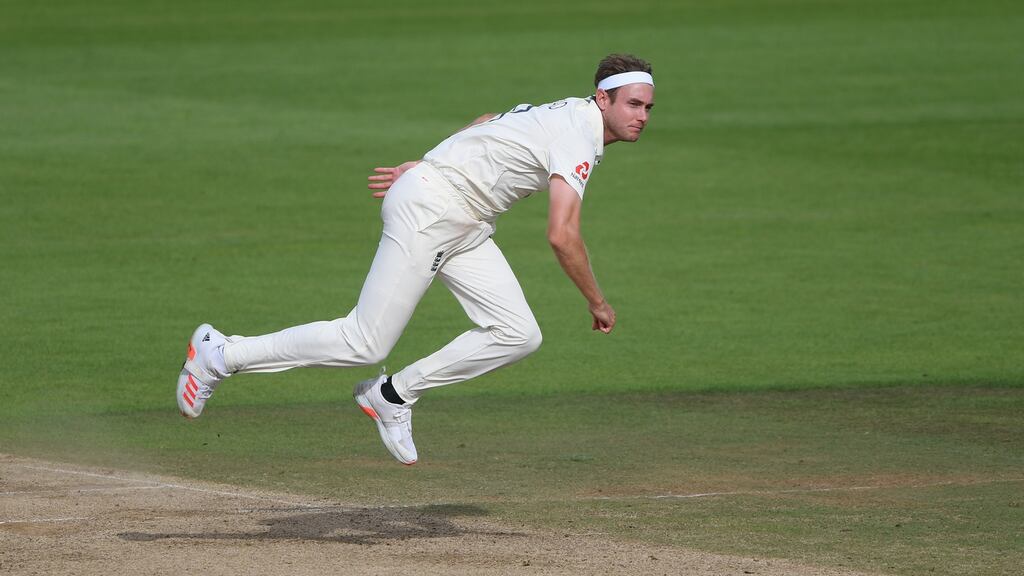 Stuart Broad returns for England in their second Test against India. Photograph: Mike Hewitt/Getty