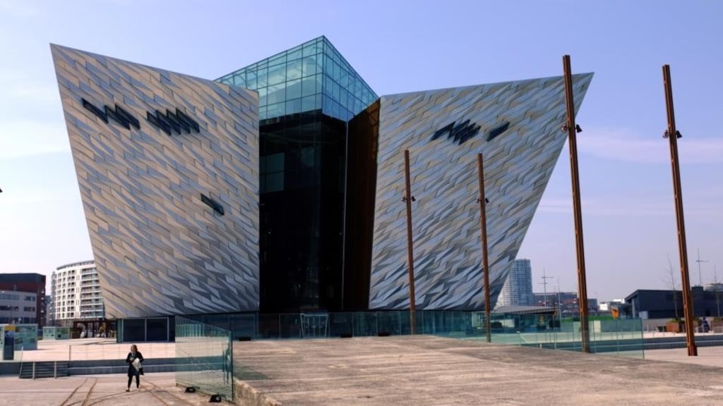 The Titanic Belfast visitor attraction. The latest available data for the North, for 2012, shows investment there reached only 10 per cent of GDP, well below Scotland’s ratio. Photograph: Bryan O’Brien