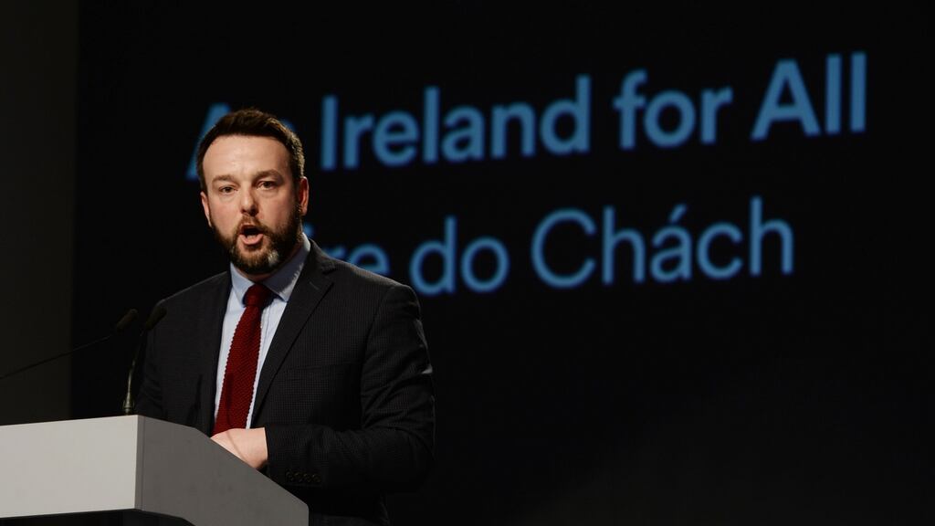 SDLP leader Colum Eastwood: a “new union of Ireland” could offer Protestants an equal voice in an inclusive, diverse and prosperous society where they could “be proud to be from the north of Ireland”. Photograph: Alan Betson