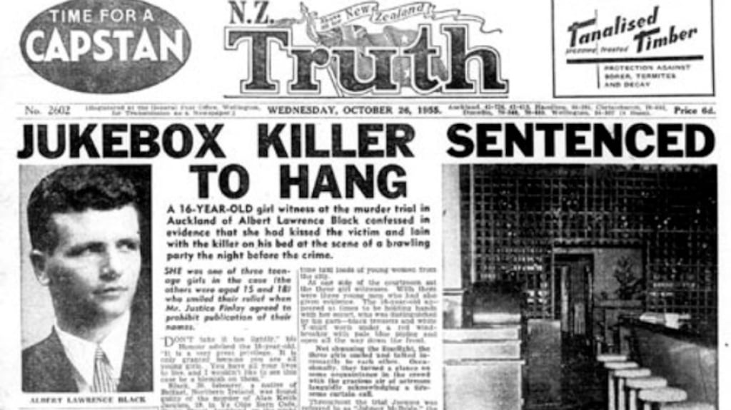 Albert Black (pictured) was executed in New Zealand for killing Alan Jacques in 1955.