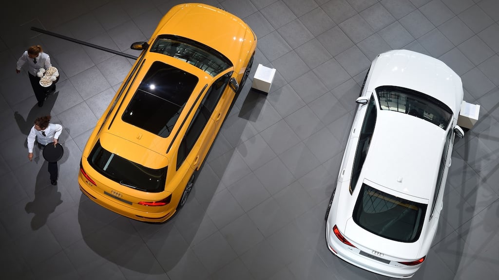 Personal contract plans are a form of hire purchase agreement which offer lower monthly payments – with a “balloon” payment, formally known as a “guaranteed measure of future value” at the end of a three- or five-year term. Photograph: Christof Stache/AFP/Getty