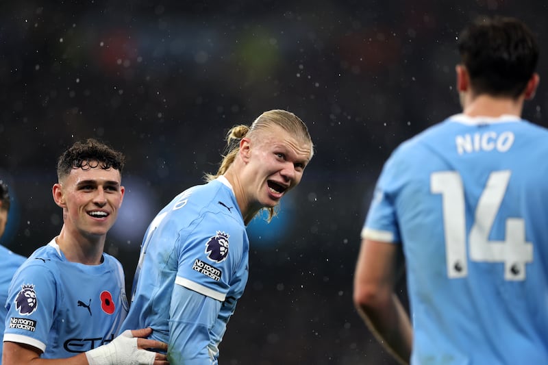 Manchester City make title statement as Erling Haaland leads rampant win over Liverpool