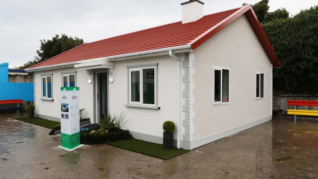 Dublin local authorities held an open Modular Housing Demonstration Project in Dublin. Pictured is the exterior of the Skyclad home. Photograph:  Nick Bradshaw/The Irish Times