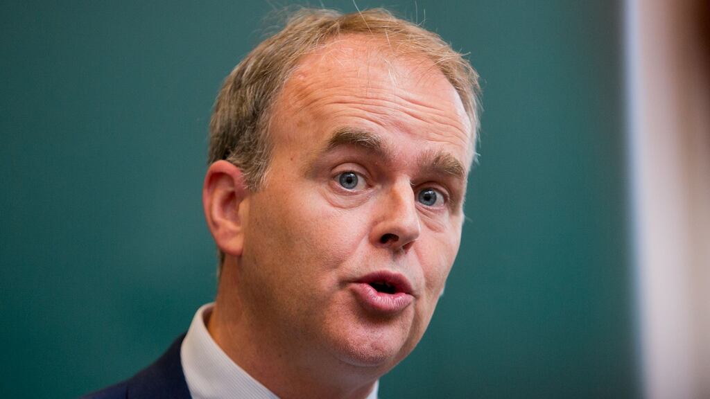 Minister for Education Joe McHugh says he wants  help schools to instil a  familiarity with the language in the next generation. Photograph: Gareth Chaney/Collins