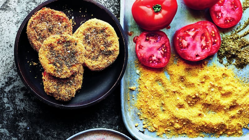 Sabrina Ghayour’s spiced buttermilk fried tomatoes