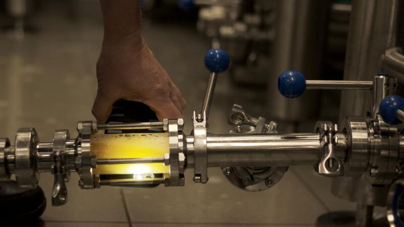 Making beer at Siphon Brewing, in Damme in Belgium