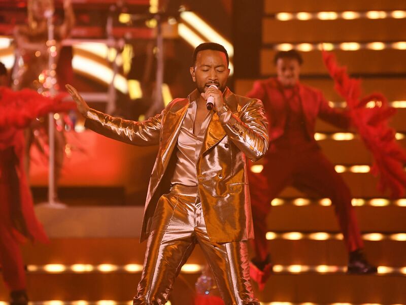 The opening night of John Legend’s Love in Las Vegas residency. Photograph: Denise Truscello/Getty Images for Caesars Entertainment
