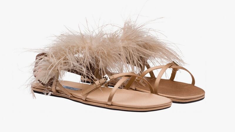 . . . or these sandals for €757 from Prada