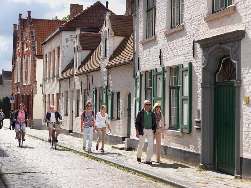 Bruges is walkable for most people – a climb to the top of the Belfry rewards visitors with wonderful views of its street scape