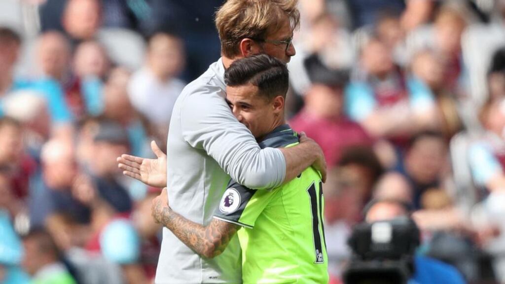 Liverpool manager Jurgen Klopp has reiterated his stance Barcelona target Philippe Coutinho is not for sale. Photograph: PA