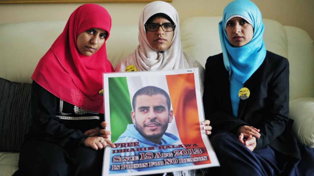 Omaima, Fatima and Somaia Halawa sisters of Ibrahim Halawa who is awaiting trial in Egypt. Photograph: The Irish Times