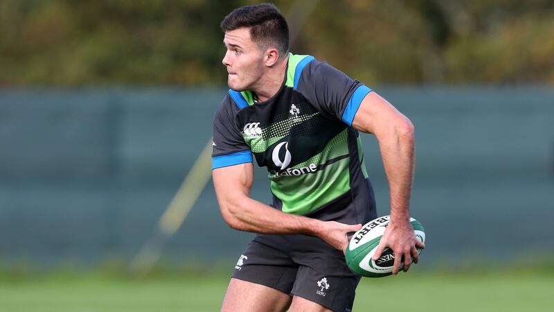 Jacob Stockdale will make his Ireland debut against the Springboks on Saturday. Photograph: Billy Stickland/Inpho
