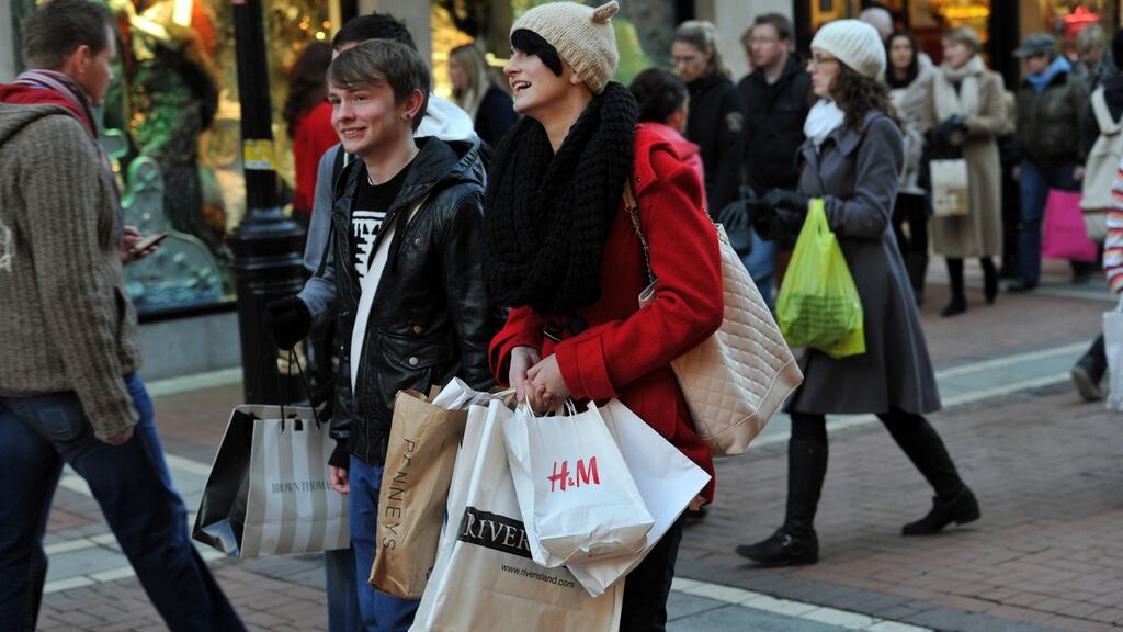 Shoppers on Grafton Street