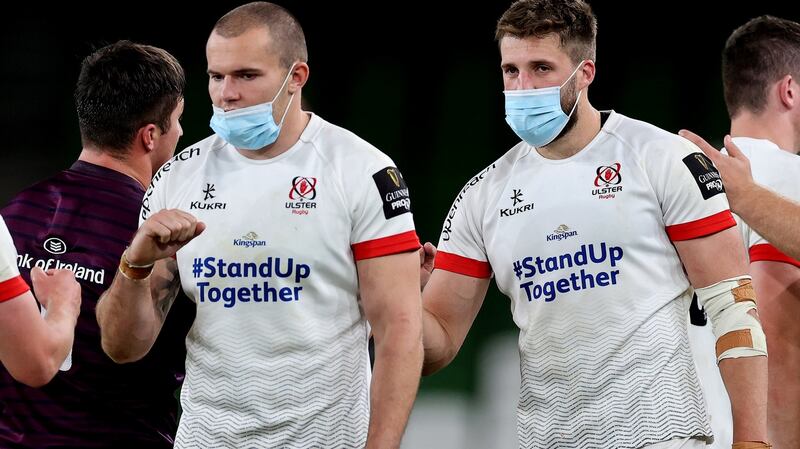Ulster face a nervous wait over the fitness of Jacob Stockdale and Stuart McCloskey. Photograph: Billy Stickland/Inpho