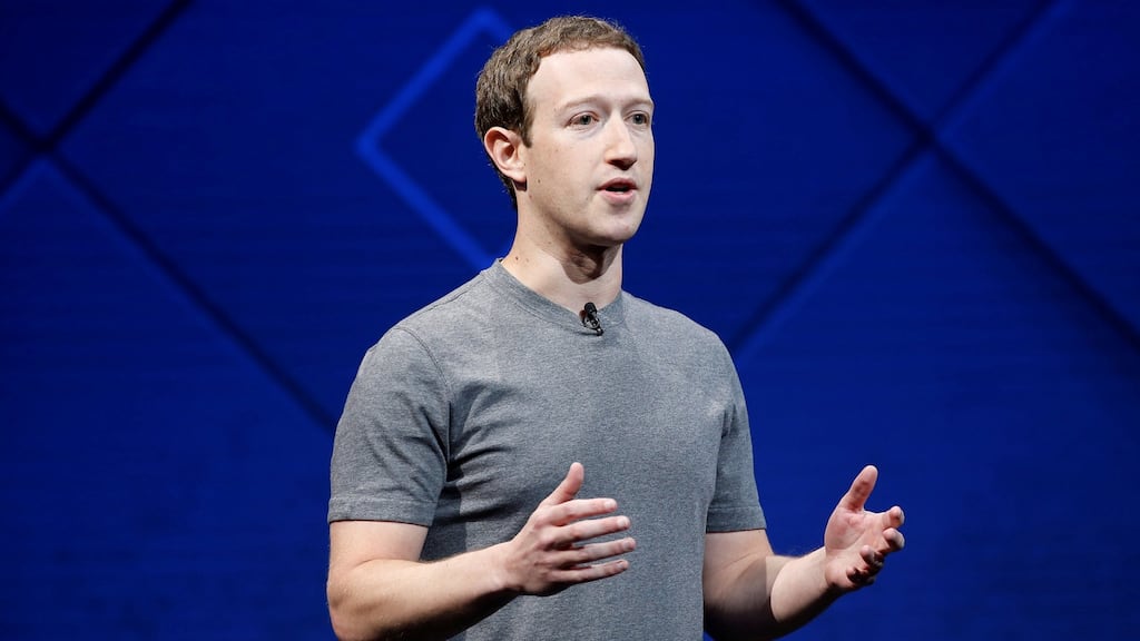Mark Zuckerberg: “The world feels anxious and divided, and Facebook has a lot of work to do.” File photograph: Stephen Lam/Reuters