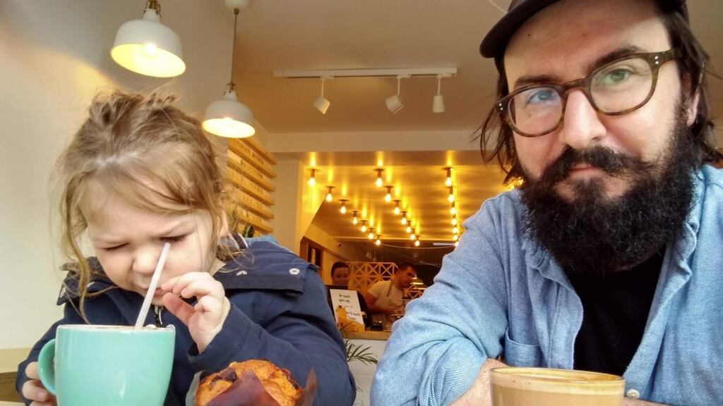 Darragh and his son: “We chose compassion, common sense and kindness. If that’s not cause for optimism I don’t know what is.”