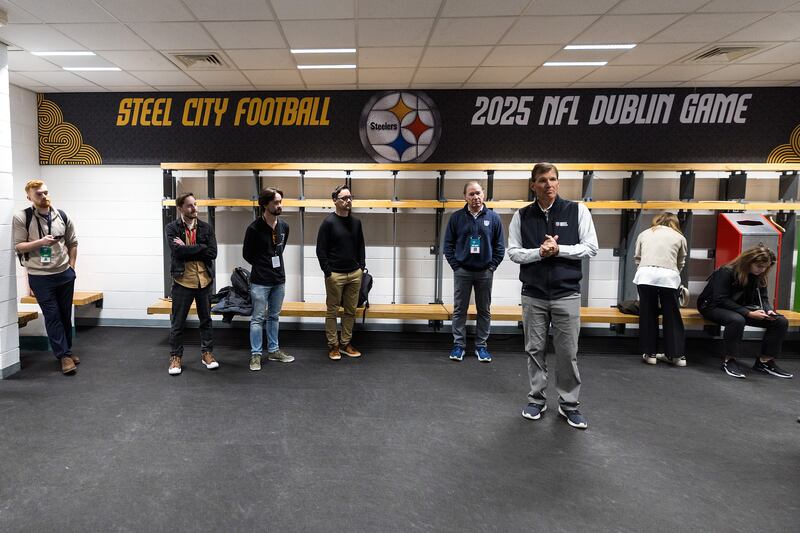 NFL chief medical officer Dr Allen Sills during a media event at Croke Park ahead of Sunday's first regular season game in Ireland. Photograph: Laszlo Geczo/INPHO