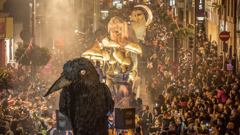 Macnas will parade through the streets of Dublin on the bank holiday Monday