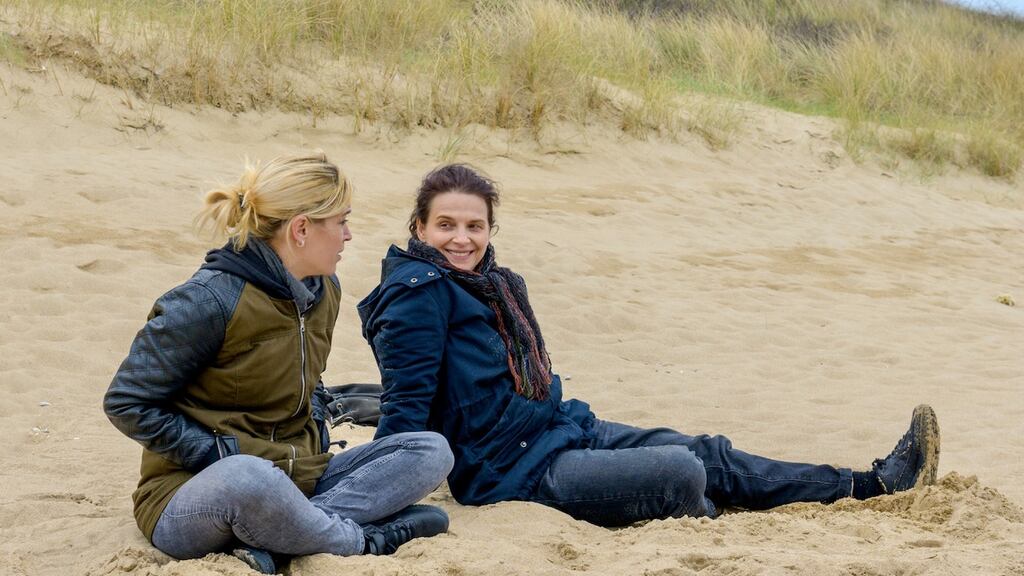 The audience cannot forget they are watching a movie star scrubbing a lavatory