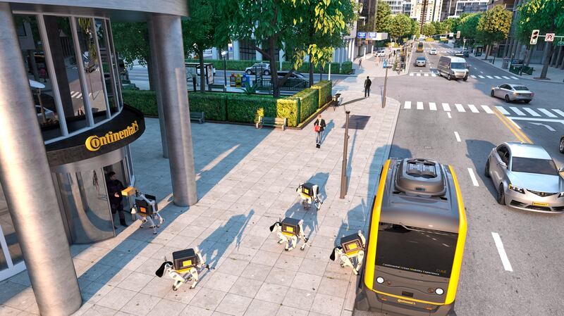 Continental envisions a future where robo-dogs will deliver packages