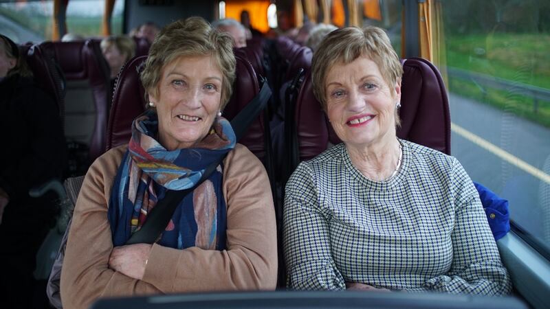Maura Barton and Ellen Carmody: Ellen contacted Danny Healy-Rae, and had a place on the cataract bus 10 days later. Photograph: Enda O’Dowd