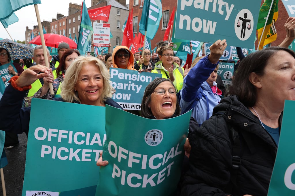 Previous disputes over school secretaries' status resulted in a chorus from school principals that schools cannot function effectively or efficiently without them. Photograph: Dara Mac Dónaill