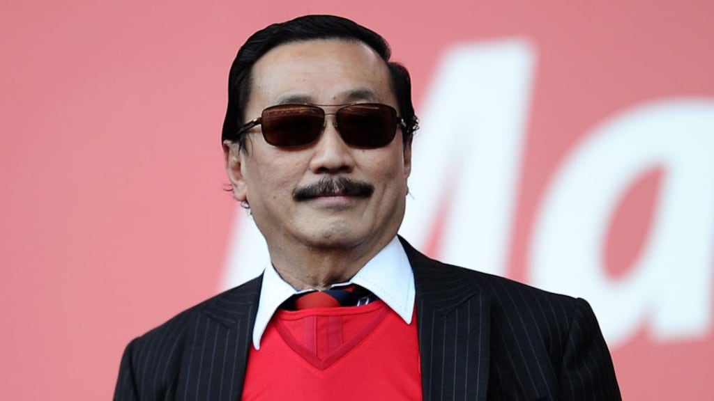 Cardiff owner Vincent Tan (above) has criticised Wigan chairman Dave Whelan and manager Malky Mackay, telling the BBC: “This is a racist chairman hiring a racist manager.” Photograph: Adam Davy/PA Wire.
