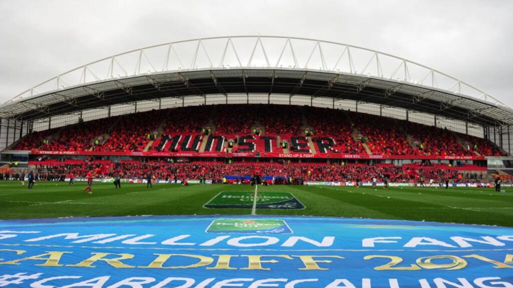 Thomond Park in Limerick: the spiritual home of Munster rugby. Photo: Barry Cronin /AFP/Getty