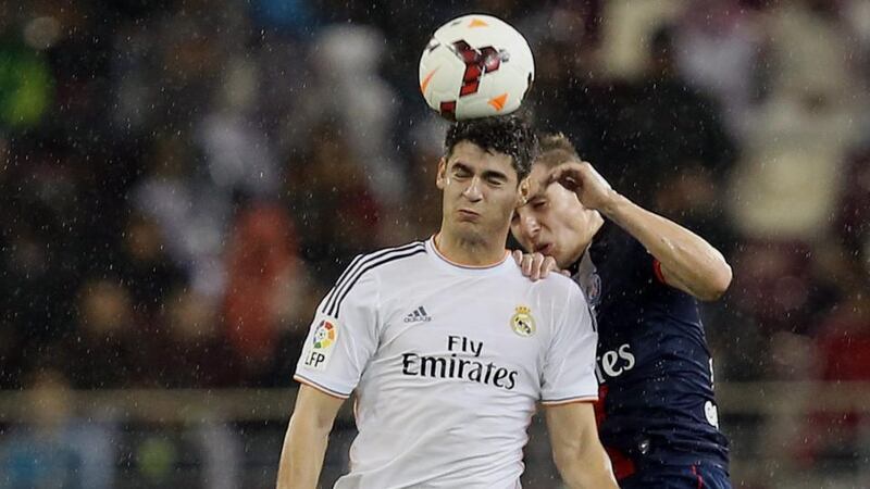 Arsene Wenger would not be drawn on reports linking him with Real Madrid’s Alvaro Morata (left. Photograph: EPA