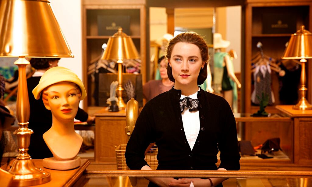 Saoirse Ronan in ‘Brooklyn’, John Crowley’s film adaptation of Colm Tóibín’s novel. Photograph: Kerry Brown/Mongrel Media