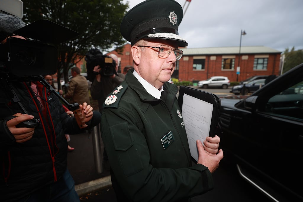 Simon Byrne's downfall was the statement he released directly after an emergency policing board meeting last Thursday when he signalled his plan to appeal the legal ruling. Photograph: Liam McBurney/PA Wire