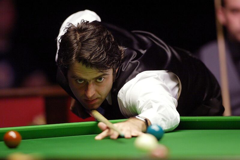 Ronnie O'sullivan in action at the Irish Masters in March 2003. Photograph: Andrew Paton/Inpho