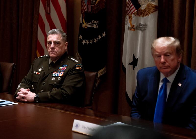 Chairman of the joint chiefs of staff: the fears of Gen Mark Milley, who saw the attemped coup coming, “no longer seemed far-fetched” after the assault on the US Capitol. Photograph: Anna Moneymaker/New York Times