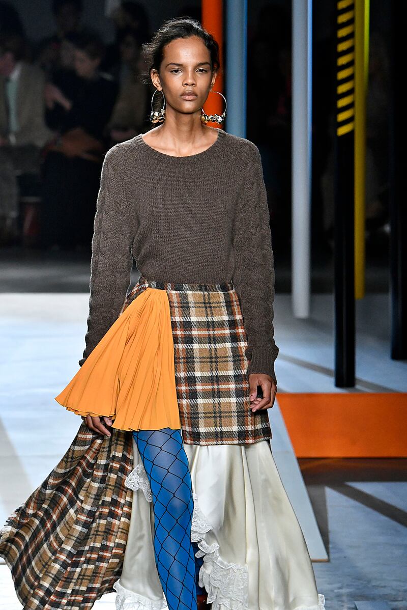 A hint of tulle from Preen. Photograph: Victor Virgile/Gamma-Rapho via Getty Images