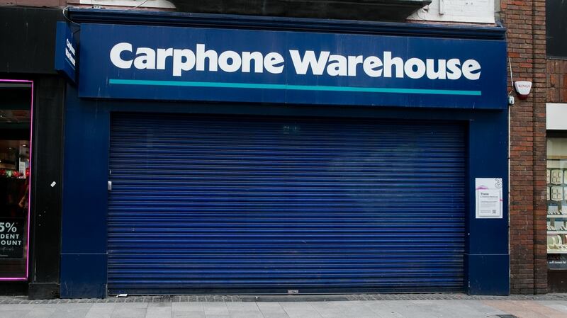 Carphone Warehouse is among the exiting brands. Photograph: Gareth Chaney/Collins