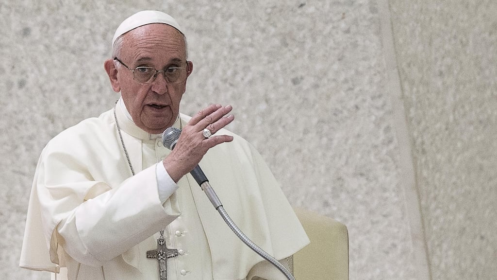 Pope Francis: he is coming to the World Meeting of Families in Ireland. Photograph: Angelo Carconi/EPA