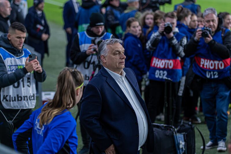 Puskas Akademia, rebranded from Felcsut FC in 2007 on Ferenc Puskas’s 80th birthday, is Hungarian prime minister Viktor Orban’s passion project. Photograph: Robert Szaniszlo/NurPhoto via Getty Images