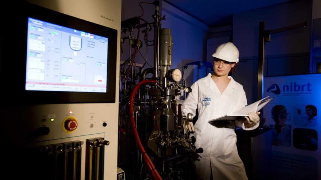 There are good job prospects for graduates in this ever-changing industry: A UCD chemical engineering student, above.